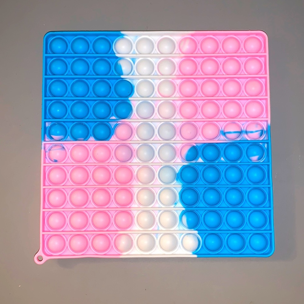 Jumbo Fidget: Pink, White, and Blue Popit